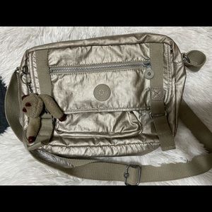 Kipling Metallic Messenger Bag Used
